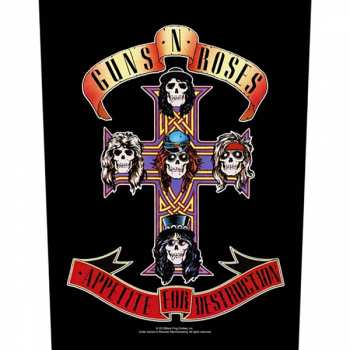 Merch Guns N' Roses: Nášivka na chrbát Appetite For Destruction 