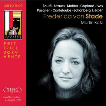 CD Gustav Mahler: Frederica Von Stade Singt Lieder
