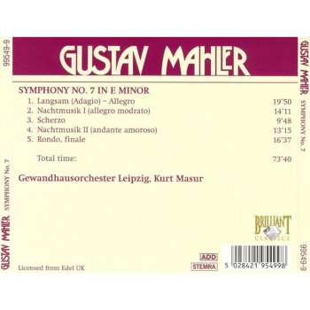 CD Gustav Mahler: Symphony No. 7