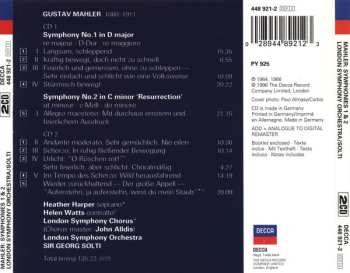 2CD The London Symphony Orchestra: Symphonies N° 1 & 2