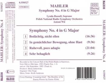 CD Gustav Mahler: Symphony No.4 In G Major