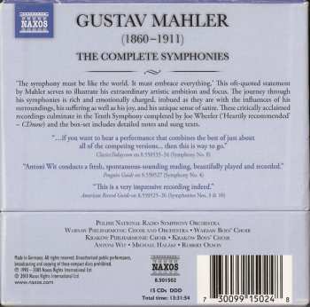 15CD/Box Set Gustav Mahler: The Complete Symphonies