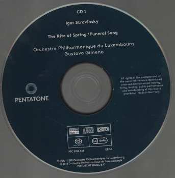 2SACD Igor Stravinsky: Stravinsky - The Rite Of Spring - Funeral Song - Game Of Cards - Concerto In D "Basel" - Agon