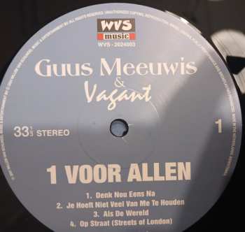2LP Guus Meeuwis & Vagant: 1 Voor Allen