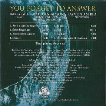 CD You Forget To Answer