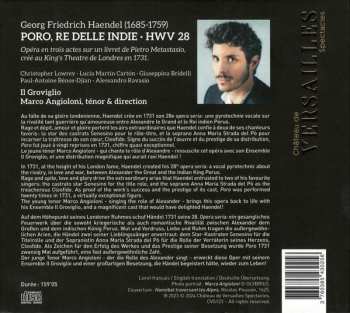 3CD Georg Friedrich Händel: Poro, Re Delle Indie
