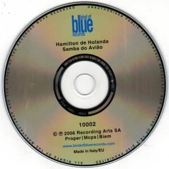 CD Hamilton De Holanda: Samba Do Avião