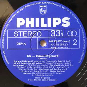 LP Hana Hegerová: Ich - Hana Hegerová - Chansons