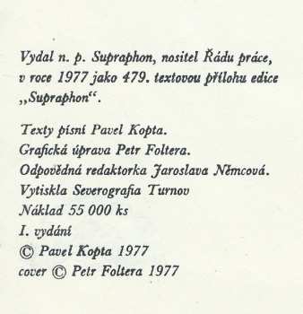 LP Hana Hegerová: Lásko Prokletá (Hana Hegerová Zpívá Texty Pavla Kopty)