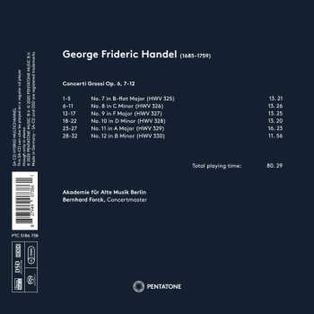 SACD Georg Friedrich Händel: Concerti Grossi Op. 6 (7-12)