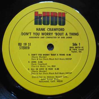 CD Hank Crawford: Don't You Worry Bout A Thing / Groove Junction