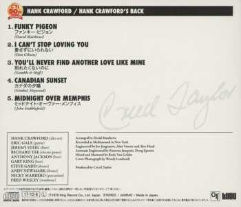 CD Hank Crawford: Hank Crawford's Back