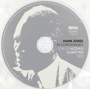 CD Hank Jones: In Copenhagen - Live At Jazzhus Slukefter 1983