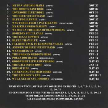 CD Hank Snow: We'll Never Say Goodbye