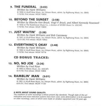CD Hank Williams: Beyond The Sunset
