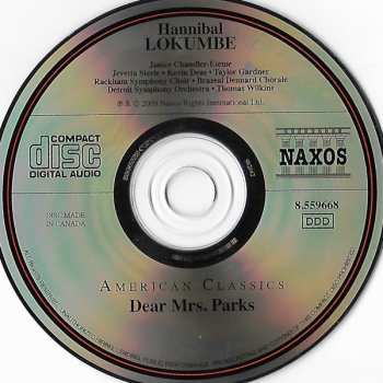 CD Detroit Symphony Orchestra: Dear Mrs. Parks