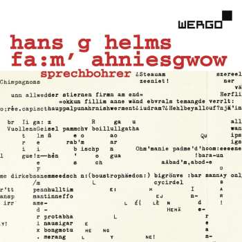 2CD Hans G. Helms: Fa:m'Ahniesgwow - Experimentelle Sprach-komposition