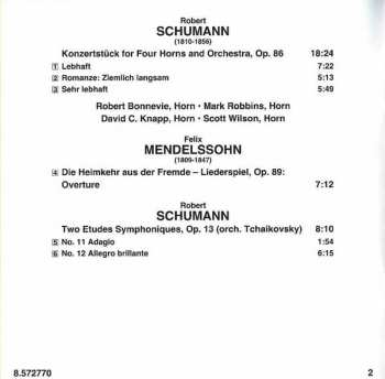 CD Robert Schumann: Symphony In C Major • Konzertstück For Four Horns