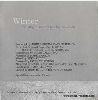 CD Hans Teuber: Winter - An Origin Records Holiday Collection