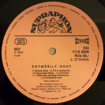 LP Hana Hegerová: Potměšilý Host