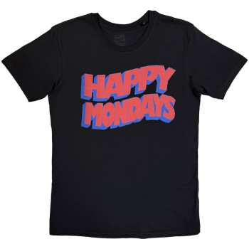 Merch Happy Mondays: Tričko Wavy Logo Happy Mondays