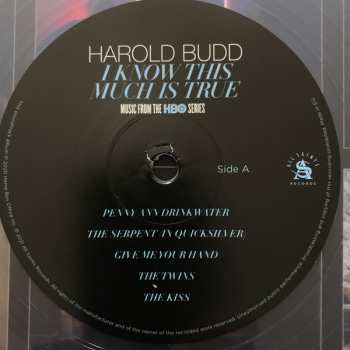 2LP Harold Budd: I Know This Much Is True (Music From The HBO Series) LTD | CLR