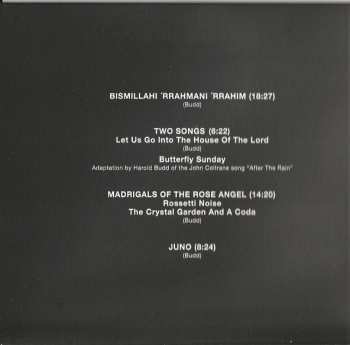 CD Harold Budd: The Pavilion Of Dreams