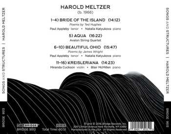 CD Harold Meltzer: Songs And Structures