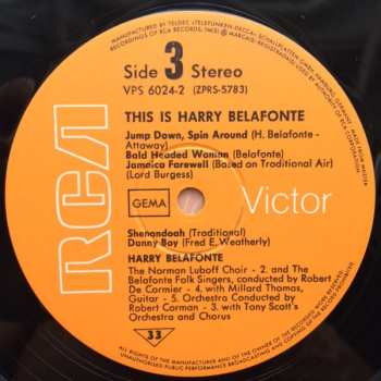 2LP Harry Belafonte: This Is Harry Belafonte