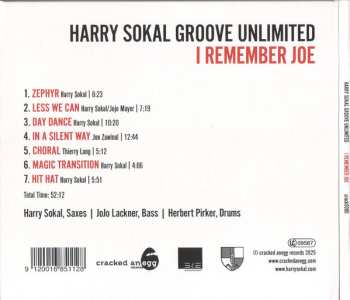 CD Harry Sokal Groove Unlimited: I Remember Joe