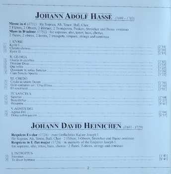 CD Johann David Heinichen: Hasse / Messe in D - Heinichen / Requiem (Sacred Choral Pieces Of The Dresden Baroque)