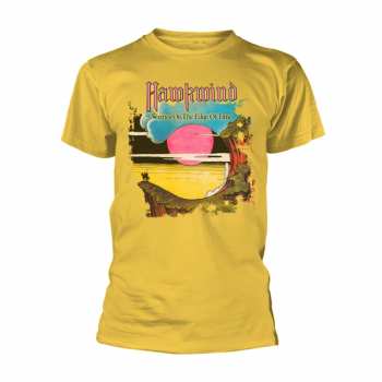 Merch Hawkwind: Tričko Warrior On The Edge Of Time (yellow)