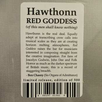 LP Hawthonn: Red Goddess (Of This Men Shall Know Nothing) LTD