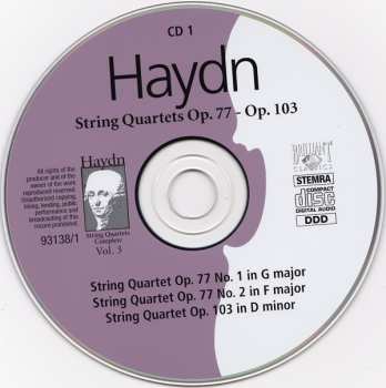 2CD Joseph Haydn: String Quartets Op. 77 • String Quartet Op. 103 • Sieben Letzten Worte