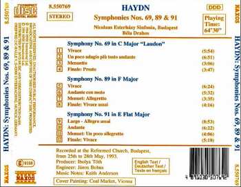 CD Joseph Haydn: Symphonies Vol. 12 (Nos. 69 "Laudon", 89 & 91)