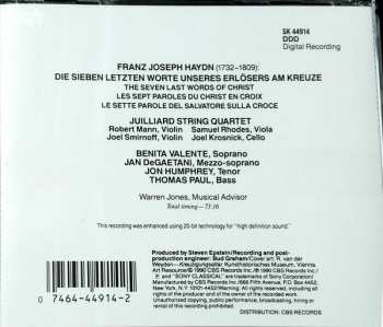 CD Joseph Haydn: Seven Last Words of Christ / Die Sieben Letzten Worte Unseres Erlösers Am Kreuze