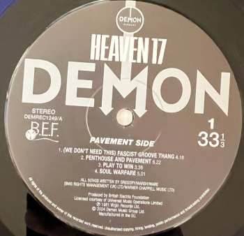 LP Heaven 17: Penthouse And Pavement