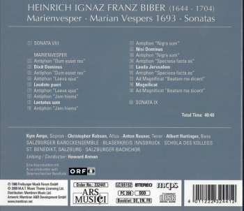 CD Heinrich Ignaz Franz Biber: Marienvesper 1693