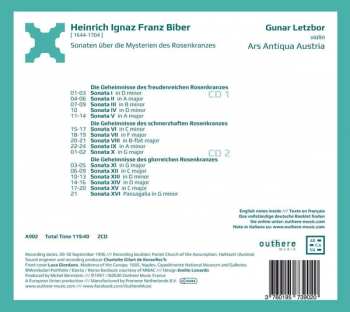 2CD Heinrich Ignaz Franz Biber: Sonaten Über Die Mysterien Des Rosenkranzes