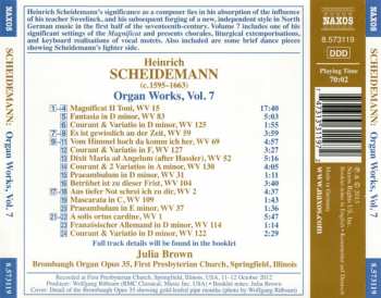 CD Heinrich Scheidemann: Organ Works, Vol. 7