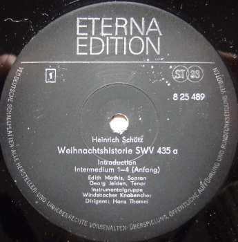 LP Heinrich Schütz: Weihnachtshistorie
