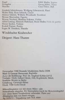 LP Heinrich Schütz: Weihnachtshistorie