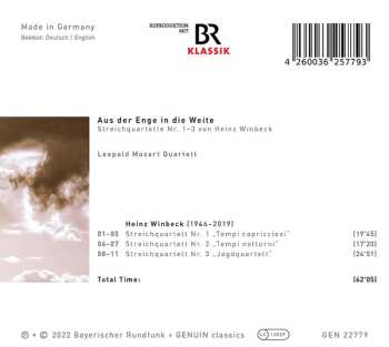 CD Heinz Winbeck: Aus Der Enge In Die Weite (Streichquartette Nr. 1–3)
