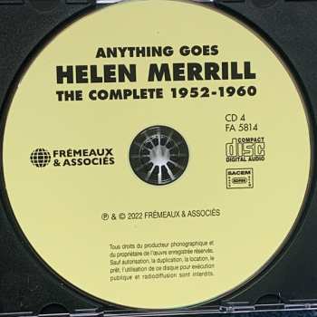 4CD/Box Set Helen Merrill: Anything Goes (The Complete 1952-1960)
