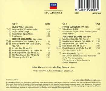 2CD Ernest Ansermet: Helen Watts – Lieder Recital