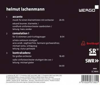 CD Helmut Lachenmann: Accanto / Consolation I / Kontrakadenz