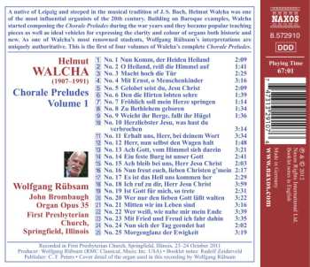 CD Helmut Walcha: Chorale Preludes・1 = コラール前奏曲集 第1集