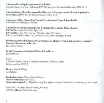 CD Johann Sebastian Bach: Cantatas BWV 68-70