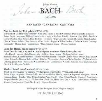 CD Johann Sebastian Bach: Cantatas BWV 68-70