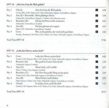 CD Johann Sebastian Bach: Cantatas BWV 68-70